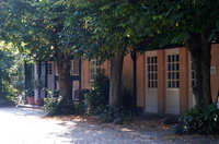 Eingang zum Restaurant im Worpsweder Bahnhof