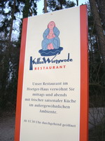 Schild zum Kaffee Worpswede