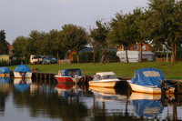 Abendstimmung am Campingplatz Teufelsmoorschleuse