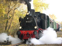 Die 1924 in Breslau gebaute Dampflok lie� Dampf ab