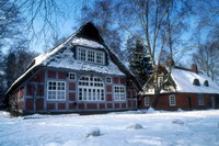 Geb�ude-Ensemble Haus im Schluh im Winter