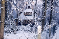 K�seglocke im Winter bei Schnee