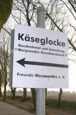 Wegweiser zur K�seglocke am Weyerberg