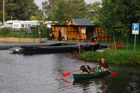 Kanufahrer am Worpsweder Hammestrand