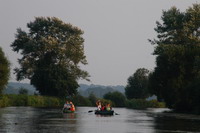 Kanufahrer auf der Hamme