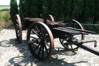 Alte, landwirtschaftliche Arbeitsger�te im Landgasthaus Viehspecken bei Worpswede