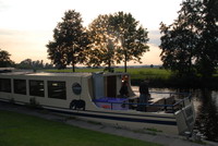 Bereit f�r die R�ckfahrt nach Vegesack: "MS Sansibar" auf der Hamme