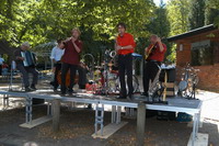 Musikband beim Open-Air-Galerien-Fest in der Bergstra�e