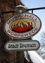 Schild der Music Hall