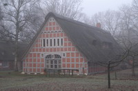 Haus im Schluh im Nebel