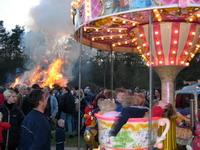 Kinderkarussell auf dem Osterfeuer von Worpswede