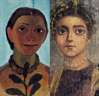 Ausstellung "Paula Modersohn-Becker und die �gyptischen Mumienportr�ts" im Paula Modersohn-Becker-Museum in der B�ttcherstra�e in Bremen vom 13.10.2007-24.02.2008