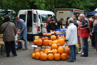K�rbisstand auf dem Worpsweder Bauernmarkt