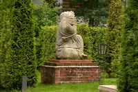 Bernahard Hoetgers Skluptur "Wut" im Hoetger-Garten vom Diedrichshof