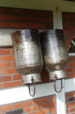 Milchkannen am "Findorff-Haus" in Iselersheim (bei Bremerv�rde)