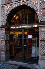 Eingang zum Museum im Roselius-Haus in der Bremer B�ttcherstra�e