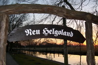 Eingangsschild zur Hammeh�tte in Neu Helgoland