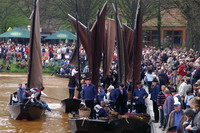Im Findorffer Hafen machten die Torfk�hne fest, bevor es am n�chsten Morgen zur�ck ins Teufelsmoor ging