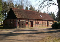 Alte Scheune im Torfschiffwerftmuseum in Schlu�dorf