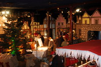 Weihnachtsmarkt in der Music Hall in historischer Kulisse