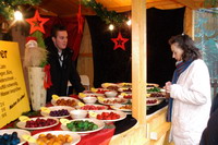 Duftkugelstand auf dem Worpsweder Weihnachtsmarkt