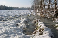Idyllische Winterlandschaft in Worpswede