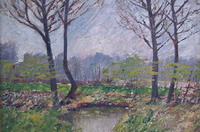 Herbstliche Landschaft - Gem�lde von Bernhard Huys (in Privatbesitz)