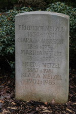 Grab von Friedrich Netzel sen. (Kaufmann, Buchbinder) (1854-1931)