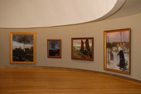 In der Grossen Kunstschau erwartet den Besucher eine Ausstellung der Gem�lde der alten Worpsweder Maler