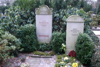 Grabst�tte von Otto Modersohn auf dem Friedhof in Quelkhorn / Fischerhude