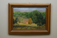 Gem�lde von Fritz Overbeck: Die alte Schmiede, um 1900