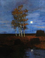 Ber�hmtes Gem�lde von Carl Vinnen: Mondnacht, 1900