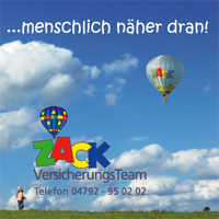 ZACK VersicherungsTeam, Am Schiffgraben 6, Worpswede, Tel.: 04792/950202, Fax.: 04792/950203, Mail: info@zack-team.de, Homepage: www.zack-team.de