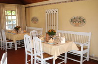 Speiseraum in der 1. Klasse im Worpsweder Bahnhof