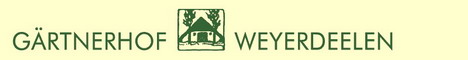 G�rtnerhof Weyerdeelen GmbH (Gesch�ftsf�hrer: G�nter Hildebrandt - G�rtnermeister / Baumpfleger), W�rpedahler Str. 4, Tel.: 04792/3908, Fax.: 04792/2414, Mail: gaertnerhof-weyerdeelen@t-online.de, Homepage: www.gaertnerhof-weyerdeelen.de