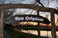 Eingang zur Hammeh�tte in Neu Helgoland