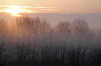 Sonnenuntergang im April