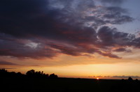 Sonnenuntergang in der Hammeniederung
