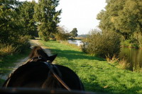 Kutschenfahrt durch Worpswede an der Hamme