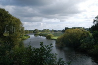 Hammeblick w�hrend der Fahrt mit dem Moorexpress von Worpswede Richtung Osterholz-Scharmbeck