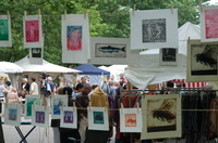 Kunst an der W�scheleine beim Open-Air-Galerien-Fest 2009