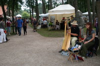 Musiker beim Open-Air-Galerien-Fest