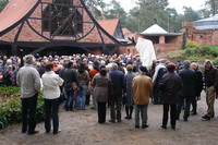 Einweihung des Bacchus-Brunnen in Worpswede