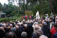 Einweihung des Bacchus-Brunnen in Worpswede