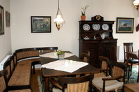 Das stilvoll eingerichtete Museumscafe im "Cafe D�umlingsdorf" in Worpswede-�berhamm