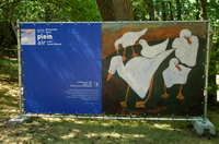3 Pit Morell, geb. 1939, G�nse, 1981, Gro�e Kunstschau Worpswede - en plein air - Worpsweder Kunst unter freiem Himmel - hier vor der Gro�en Kunstschau
