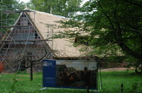 12 Fritz Mackensen (1866-1953), Gottesdienst im Freien, 1895, Hist. Museum am Hohen Ufer, Hannover, Studie im Museum am Modersohn-Haus - en plein air - Worpsweder Kunst unter freiem Himmel - hier vor der Haus im Schluh