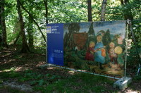 18 Lisel Oppel (1883-1965), Laternenkinder, 1954, Worpsweder Kunsthalle - en plein air - Worpsweder Kunst unter freiem Himmel - hier am Nurdachhaus beim Niedersachsenstein auf dem Weyerberg