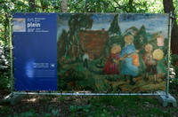 18 Lisel Oppel (1883-1965), Laternenkinder, 1954, Worpsweder Kunsthalle - en plein air - Worpsweder Kunst unter freiem Himmel - hier am Nurdachhaus beim Niedersachsenstein auf dem Weyerberg