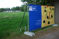 25 Heini Linksh�nder (geb. 1938), Stilles Land, 2007, Privatbesitz - en plein air - Worpsweder Kunst unter freiem Himmel - hier gegen�ber dem M�hlen-Atelier (im Hintergrund die Martin Kausche-Ateliers)